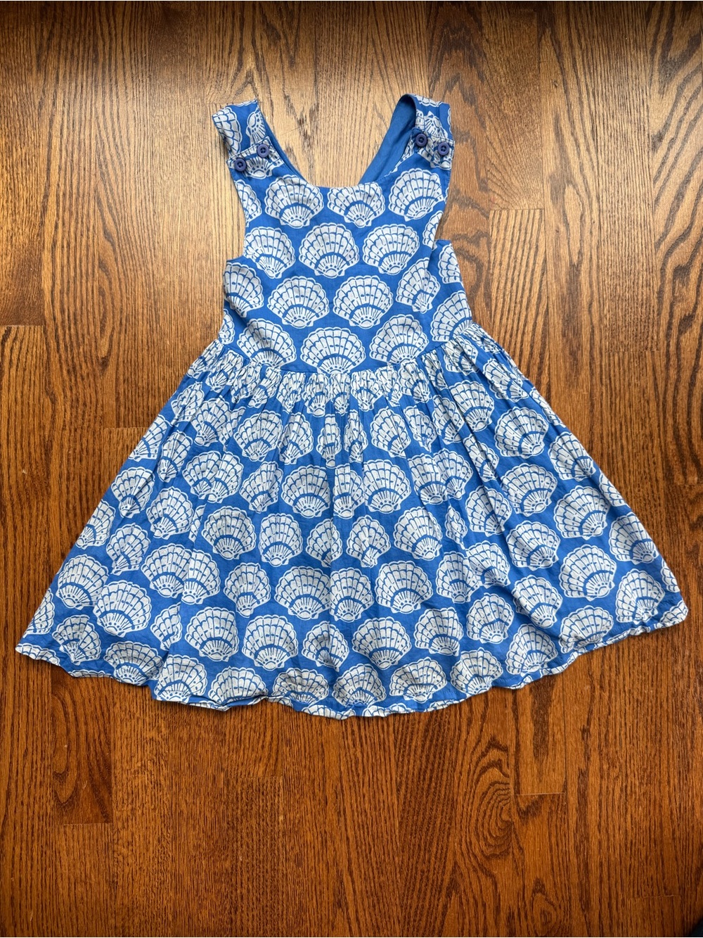 Mini Boden Shell-Print Crossback Summer Dress 5-6 Years